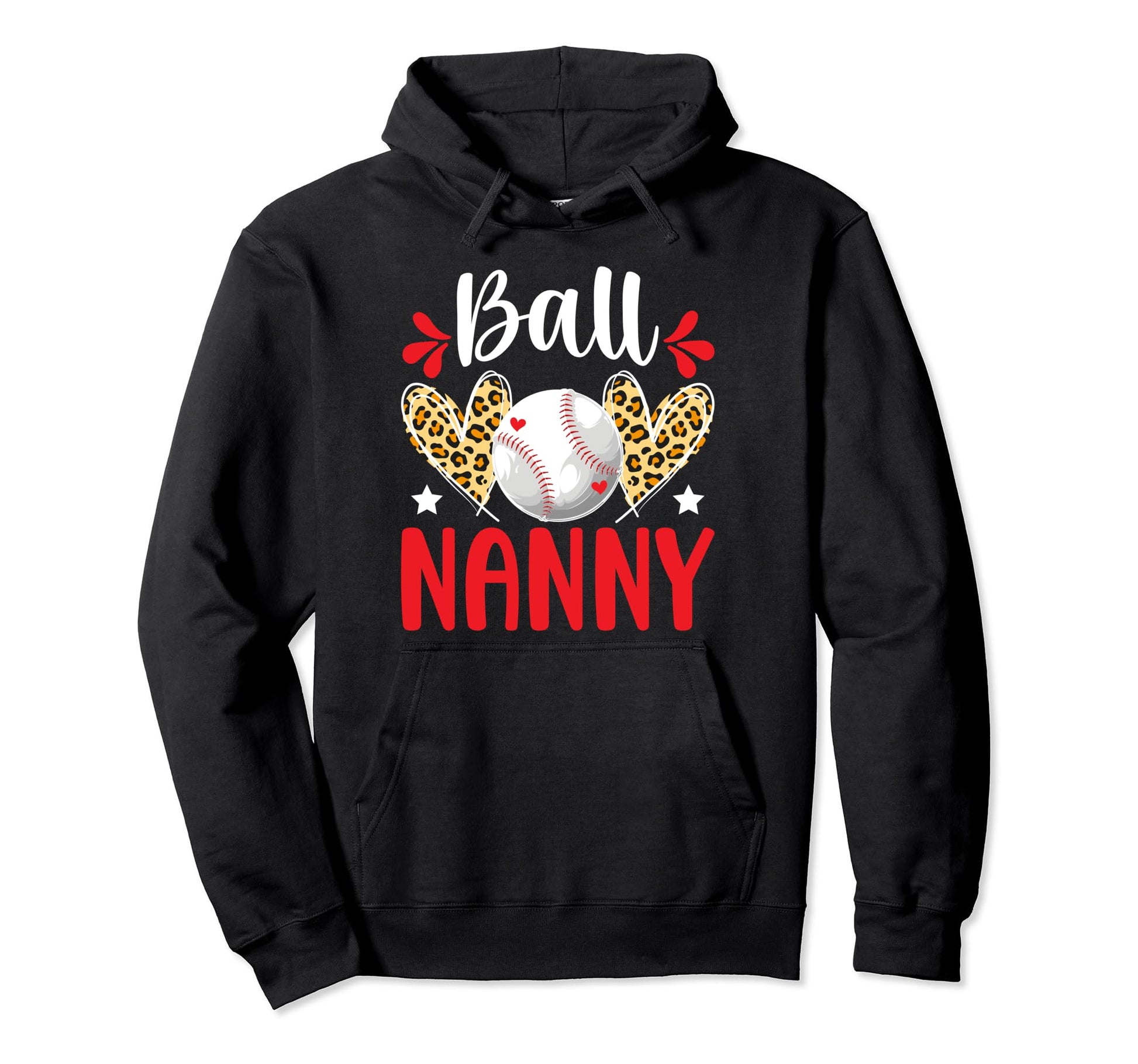 Ball Nanny Baseball Nanny Grandma Nanny Hoodie - Custom Art Print Unisex - T-Shirt, Sweatshirt, Hoodie