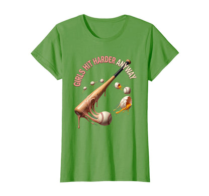 Hit Harder Anyway Baseball T-Shirt - Streetwear Style Unisex - T-Shirt, Sweatshirt, Hoodie