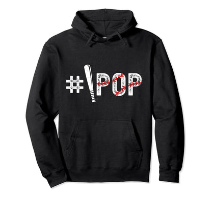 1 Pop Baseball Pop Baseball Player Pop Hoodie - Minimalist Print for Adults - T-Shirt, Sweatshirt, Hoodie