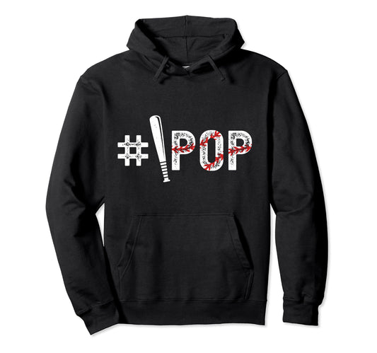 1 Pop Baseball Pop Baseball Player Pop Hoodie - Minimalist Print for Adults - T-Shirt, Sweatshirt, Hoodie