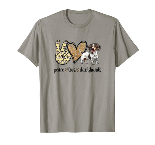 Womens Funny Peace Love Piebald T-Shirt - Casual Everyday Wear for Adults - T-Shirt, Sweatshirt, Hoodie