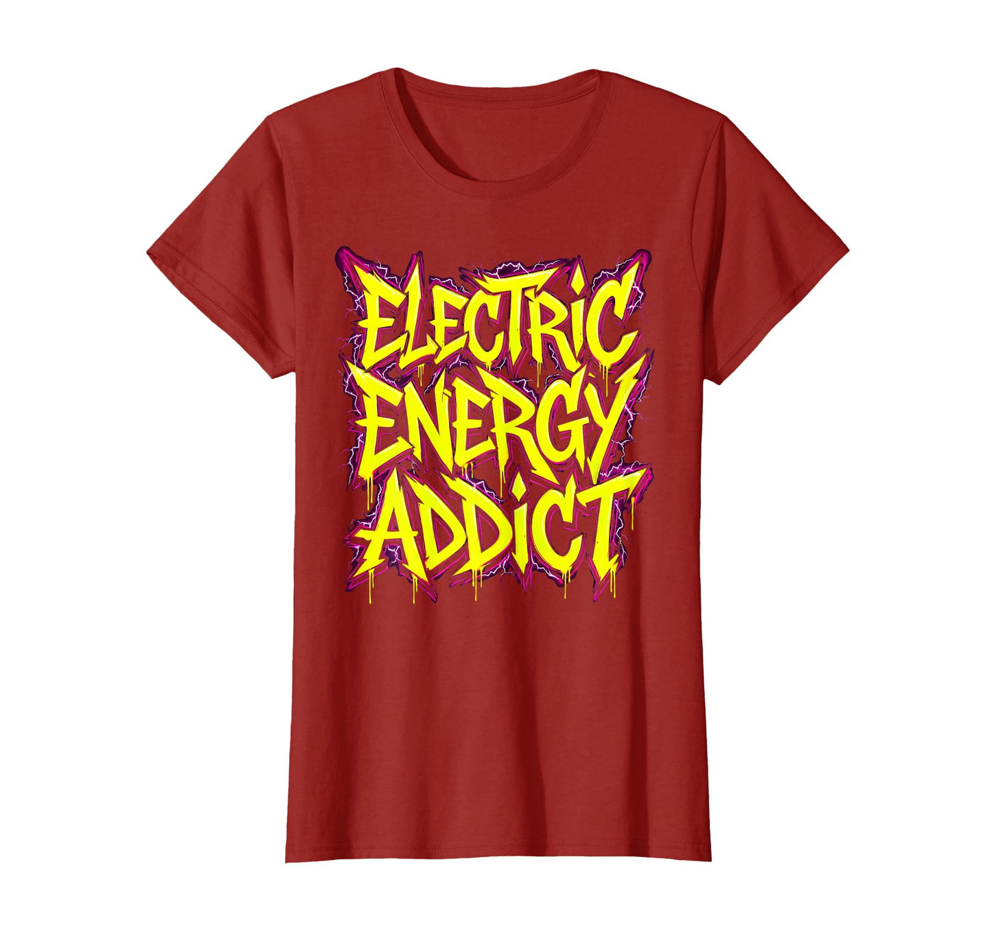 Electric Energy Addict 90S Band T-Shirt - Trendy Graphic Men Women - T-Shirt, Sweatshirt, Hoodie