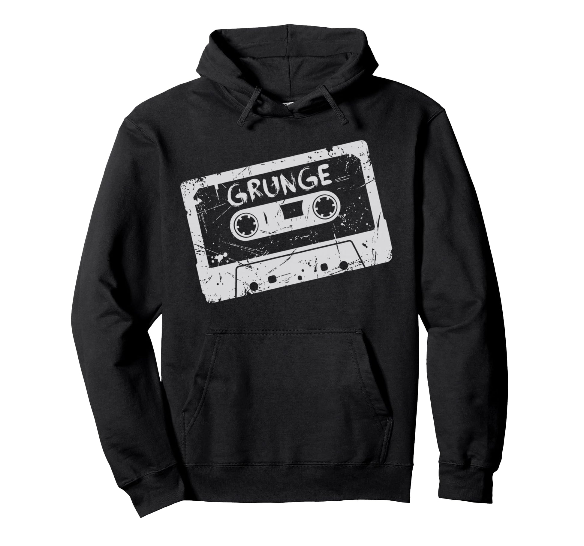 Grunge Cassette Tape Throwback Hoodie - Graphic Print Unisex - T-Shirt, Sweatshirt, Hoodie