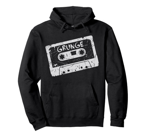 Grunge Cassette Tape Throwback Hoodie - Graphic Print Unisex - T-Shirt, Sweatshirt, Hoodie