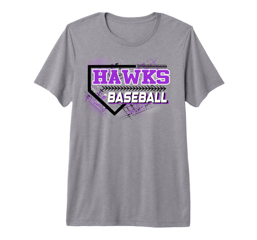 Hawks Baseball Mom Sports Game Day T-Shirt - Trendy Graphic Men Women - T-Shirt, Sweatshirt, Hoodie