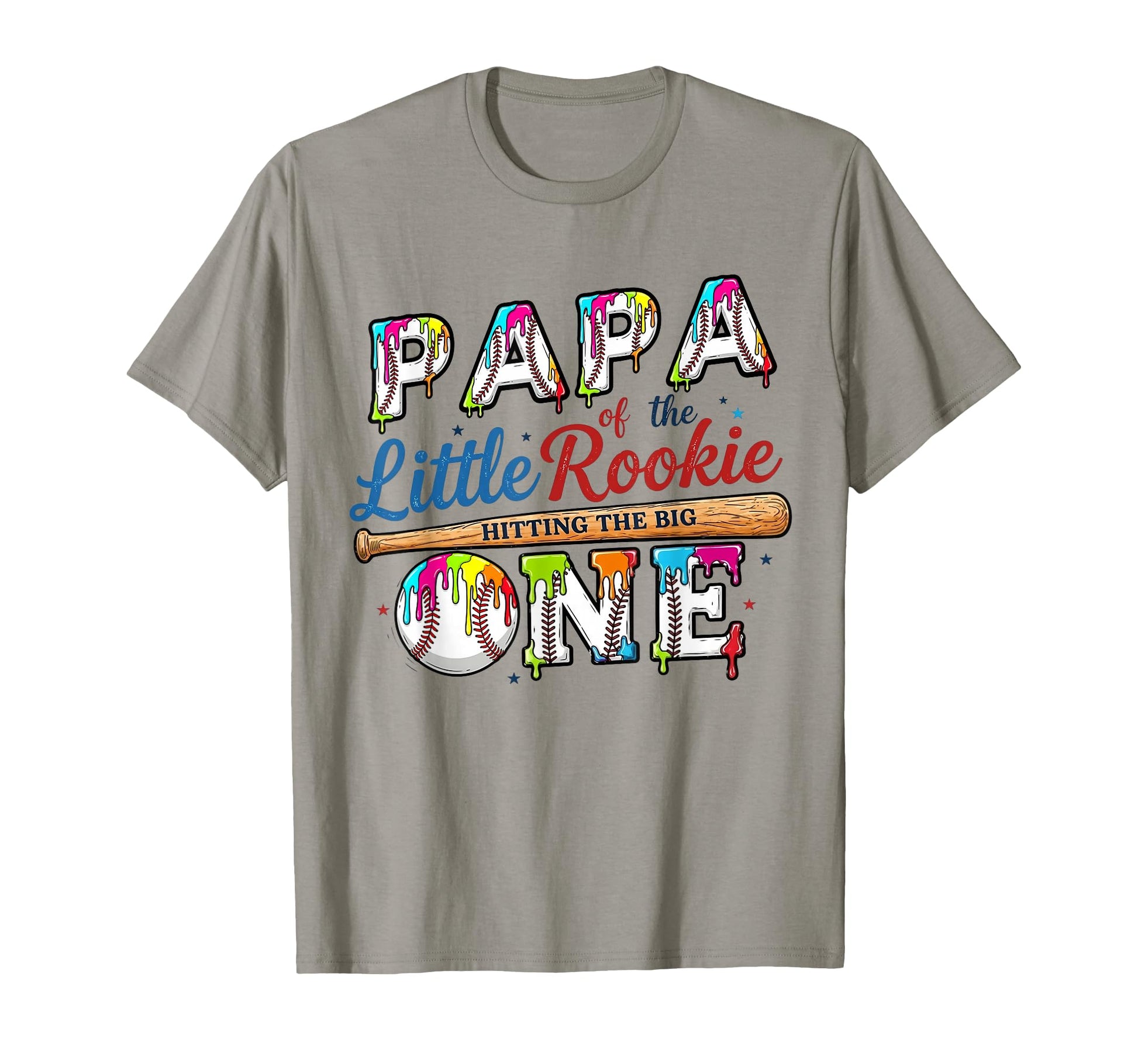 Daddy Papa Lil Rookie Drip Baseball 1St T-Shirt - Streetwear Style Unisex - T-Shirt, Sweatshirt, Hoodie