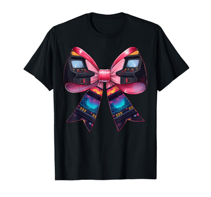 Coquette Bow Arcade Gaming Gamer T-Shirt - Aesthetic Graphic Men Women - T-Shirt, Sweatshirt, Hoodie