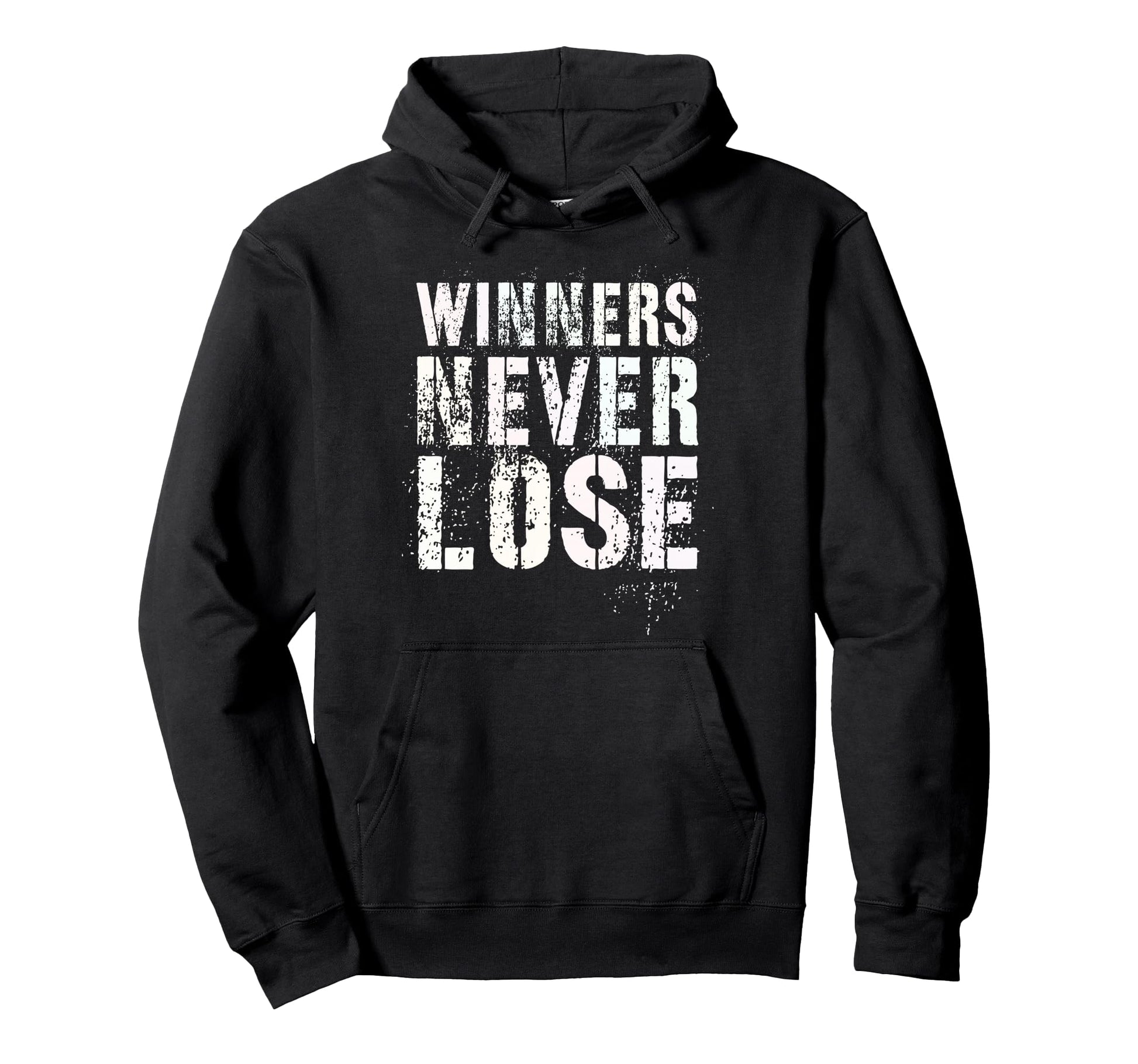 Winners Never Lose Motivational Game Hoodie - Aesthetic Graphic for Adults - T-Shirt, Sweatshirt, Hoodie