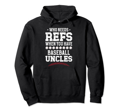 Baseball Uncle Funny Uncle Baseball Player Hoodie - Trendy Graphic Unisex - T-Shirt, Sweatshirt, Hoodie