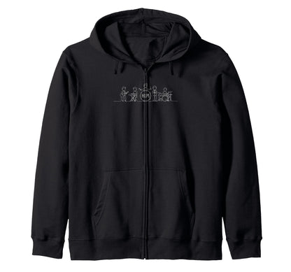 Hum Band Music Rock Pop Indie Hoodie - Fun Novelty Design for Adults - T-Shirt, Sweatshirt, Hoodie