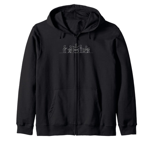 Hum Band Music Rock Pop Indie Hoodie - Fun Novelty Design for Adults - T-Shirt, Sweatshirt, Hoodie