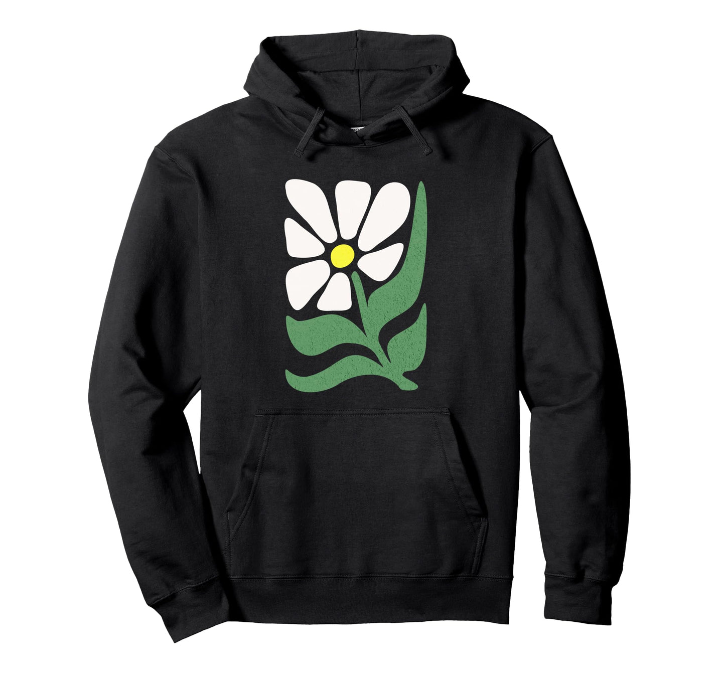 Boho Daisy Flower Abstract Hippie Hoodie - Casual Everyday Wear Unisex - T-Shirt, Sweatshirt, Hoodie
