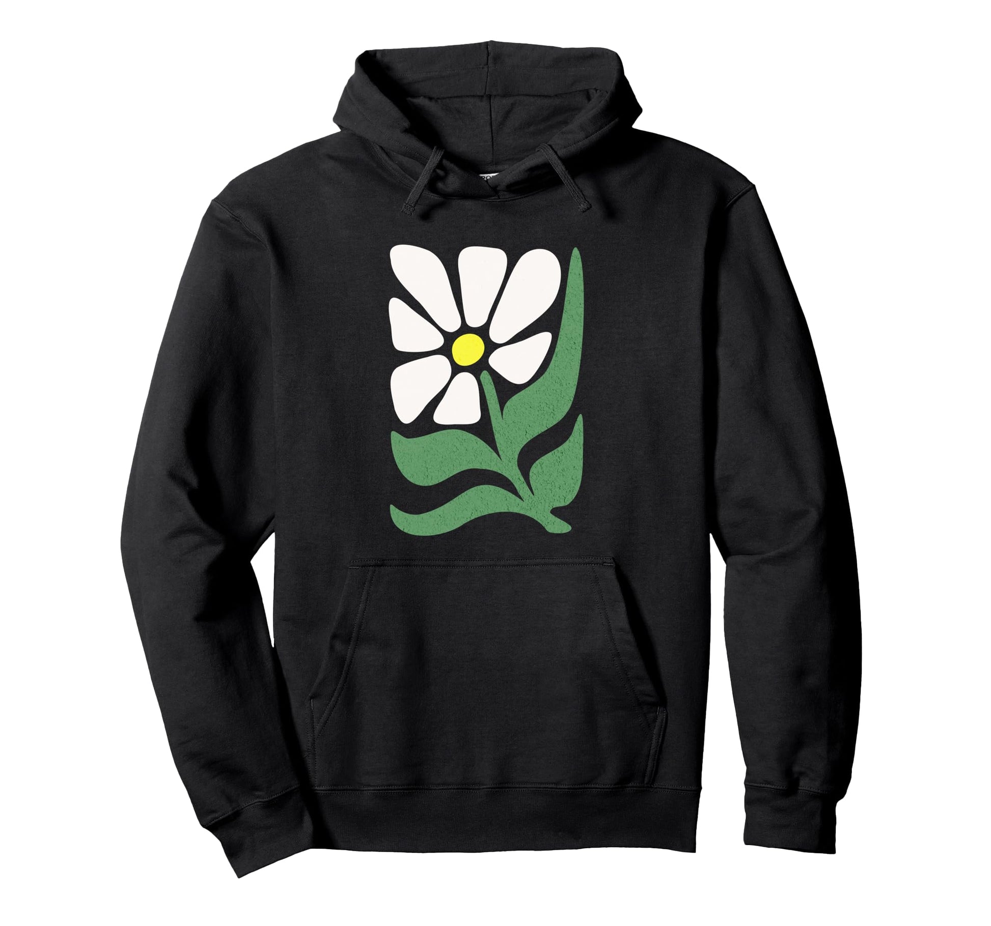 Boho Daisy Flower Abstract Hippie Hoodie - Casual Everyday Wear Unisex - T-Shirt, Sweatshirt, Hoodie