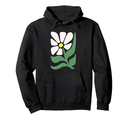 Boho Daisy Flower Abstract Hippie Hoodie - Casual Everyday Wear Unisex - T-Shirt, Sweatshirt, Hoodie
