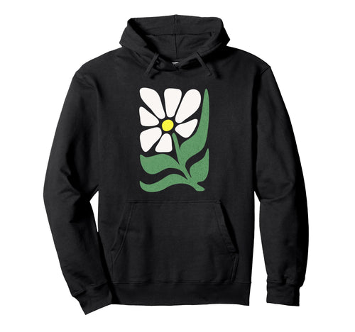 Boho Daisy Flower Abstract Hippie Hoodie - Casual Everyday Wear Unisex - T-Shirt, Sweatshirt, Hoodie