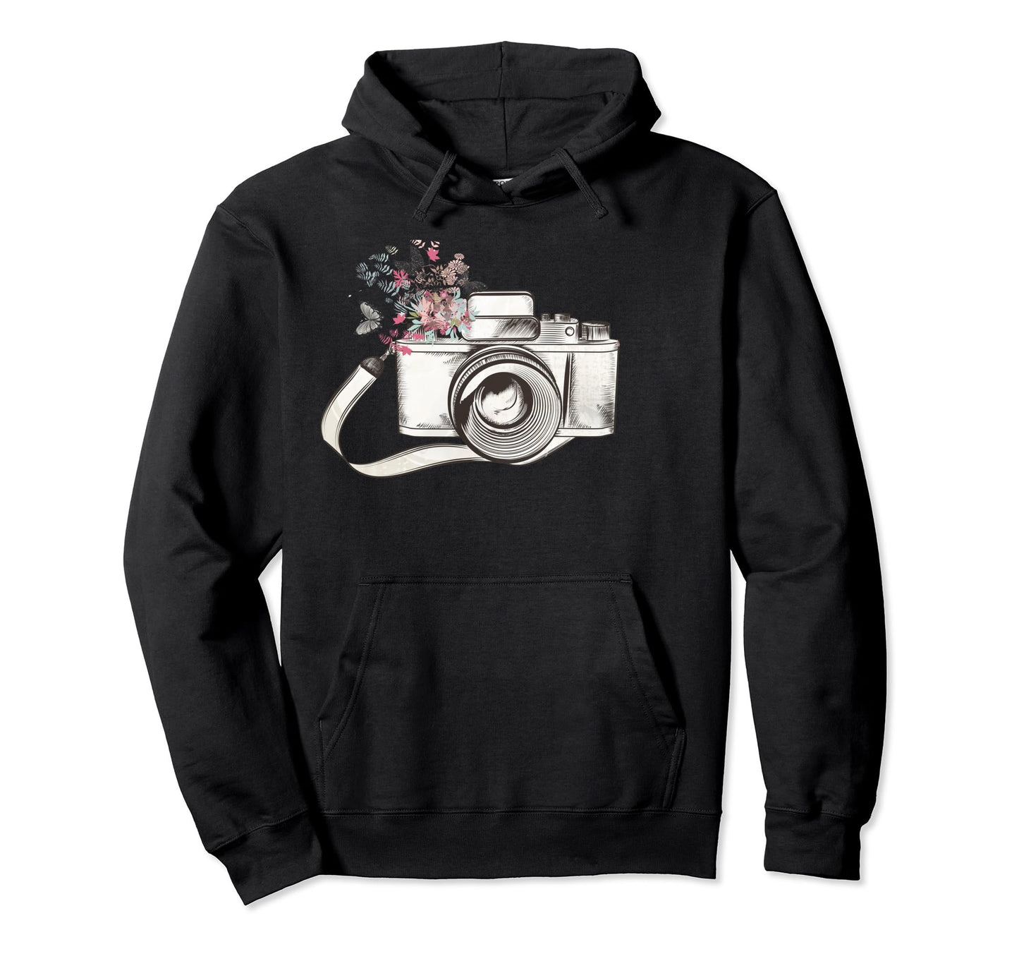 Lovely Camera Butterflies Hoodie - Novelty Apparel Unisex - T-Shirt, Sweatshirt, Hoodie