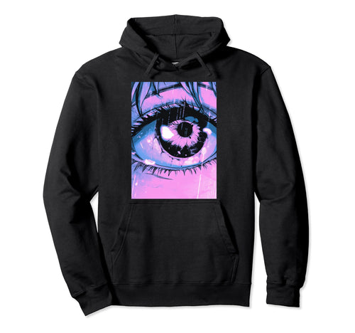 Anime Eye Grunge Eyeball Pastel Goth Hoodie - Streetwear Style Men Women - T-Shirt, Sweatshirt, Hoodie