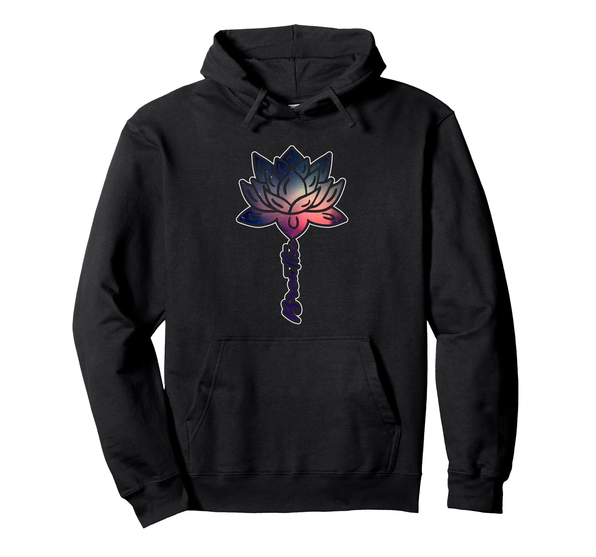 Lotus Flower Yoga Breathe Meditation Hoodie - Fun Novelty Design Unisex - T-Shirt, Sweatshirt, Hoodie