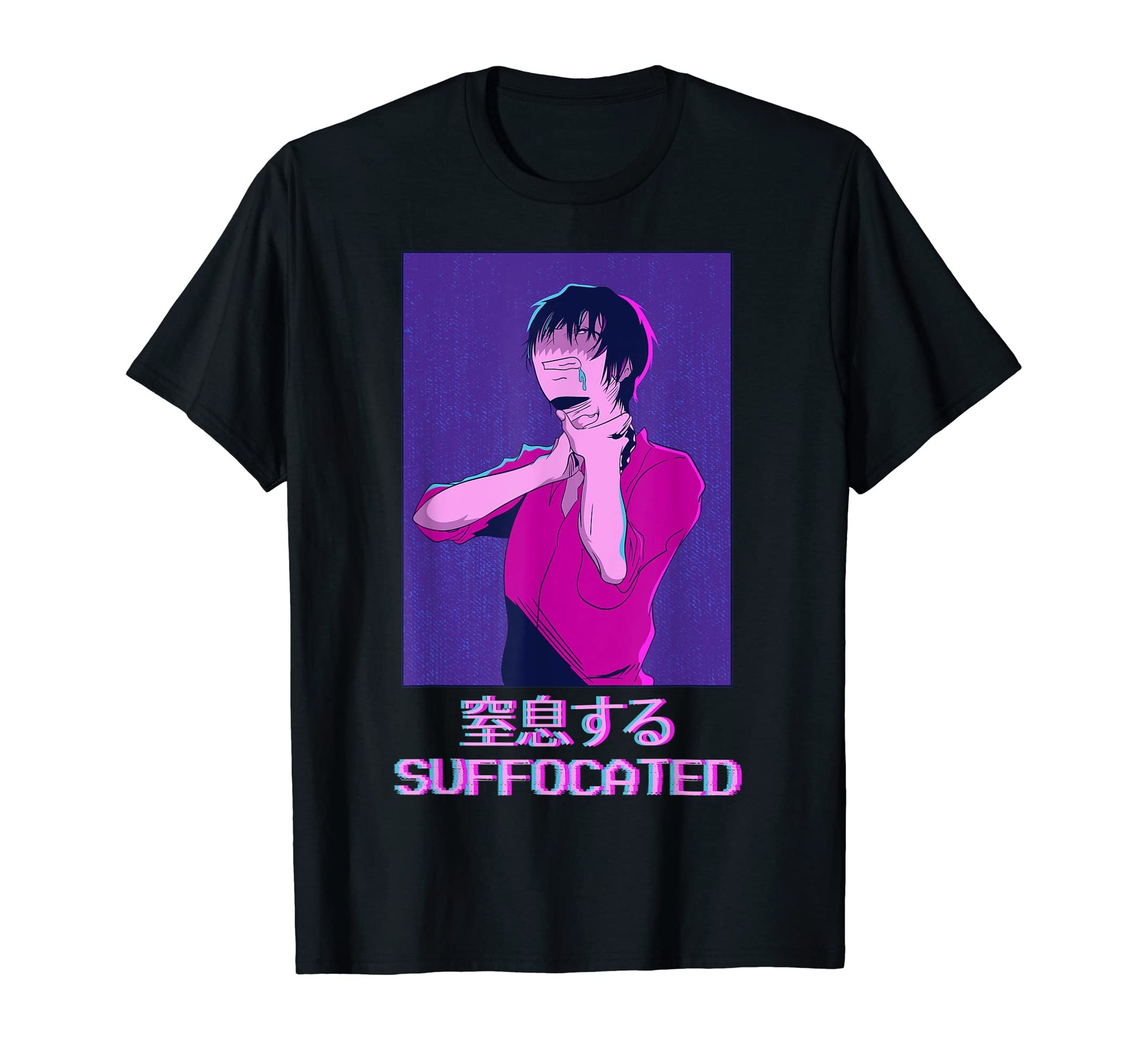 Emo Anime Goth Japanese Vaporwave T-Shirt - Minimalist Print Men Women - T-Shirt, Sweatshirt, Hoodie