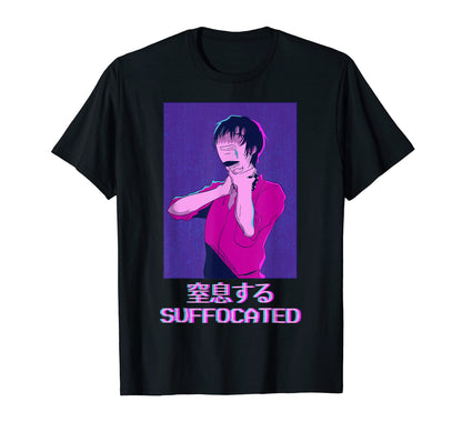 Emo Anime Goth Japanese Vaporwave T-Shirt - Minimalist Print Men Women - T-Shirt, Sweatshirt, Hoodie