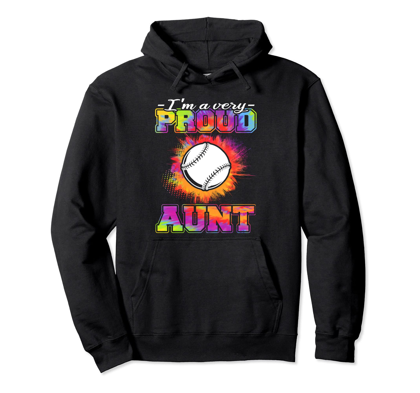 Aunt Baseball Player Baseball Lover Hoodie - Fun Novelty Design Men Women - T-Shirt, Sweatshirt, Hoodie