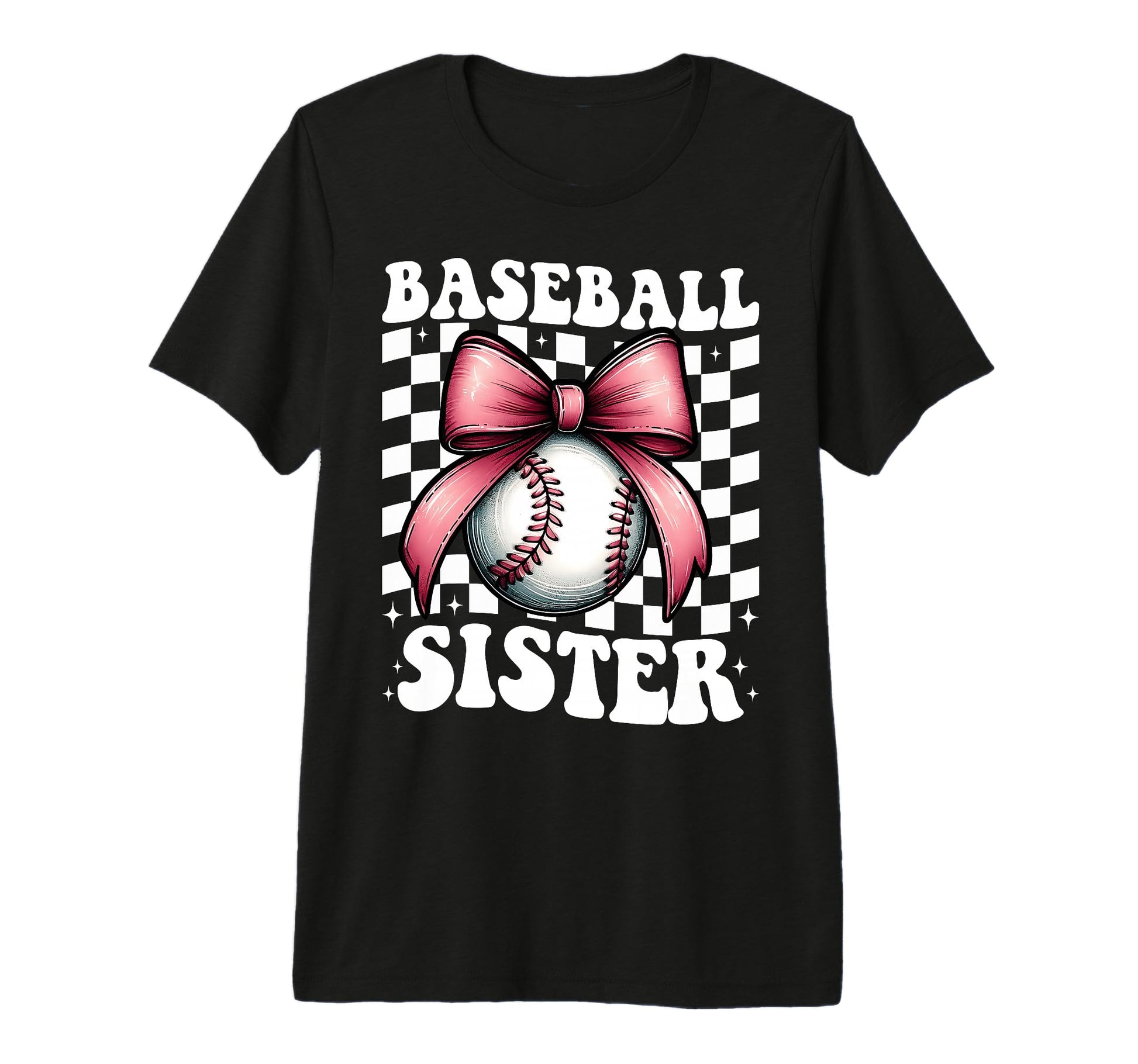 Baseball Sister Baseball Coquette T-Shirt - Minimalist Print for Adults - T-Shirt, Sweatshirt, Hoodie