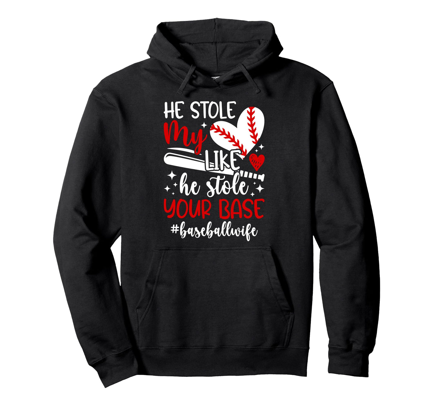 Baseball Wife Proud Wife Baseball Player Hoodie - Aesthetic Graphic Unisex - T-Shirt, Sweatshirt, Hoodie