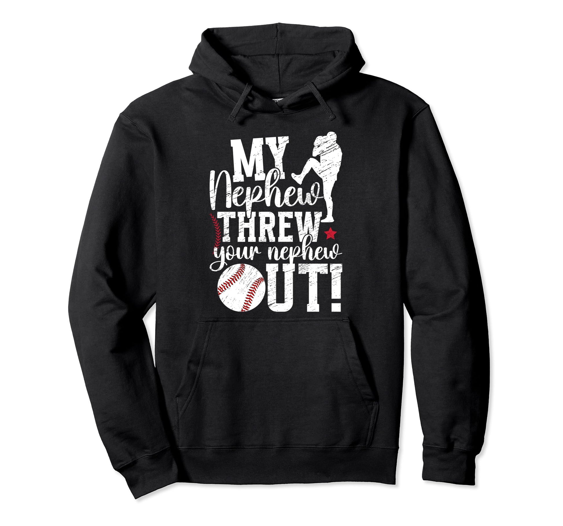 My Nephew Baseball Aunt Baseball Player Hoodie - Unique Graphic Men Women - T-Shirt, Sweatshirt, Hoodie