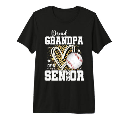 Proud Grandpa 2026 Senior Baseball T-Shirt - Streetwear Style for Adults - T-Shirt, Sweatshirt, Hoodie
