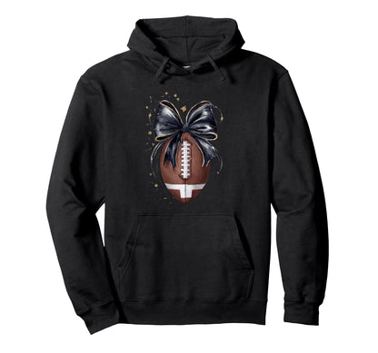 Coquette Bow Football Mama Mothers Day Hoodie - Fun Novelty Design Unisex - T-Shirt, Sweatshirt, Hoodie