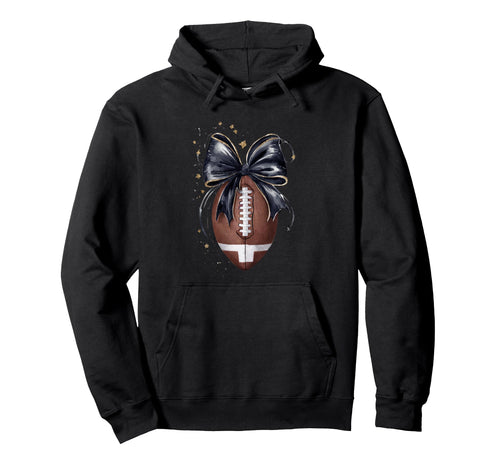 Coquette Bow Football Mama Mothers Day Hoodie - Fun Novelty Design Unisex - T-Shirt, Sweatshirt, Hoodie