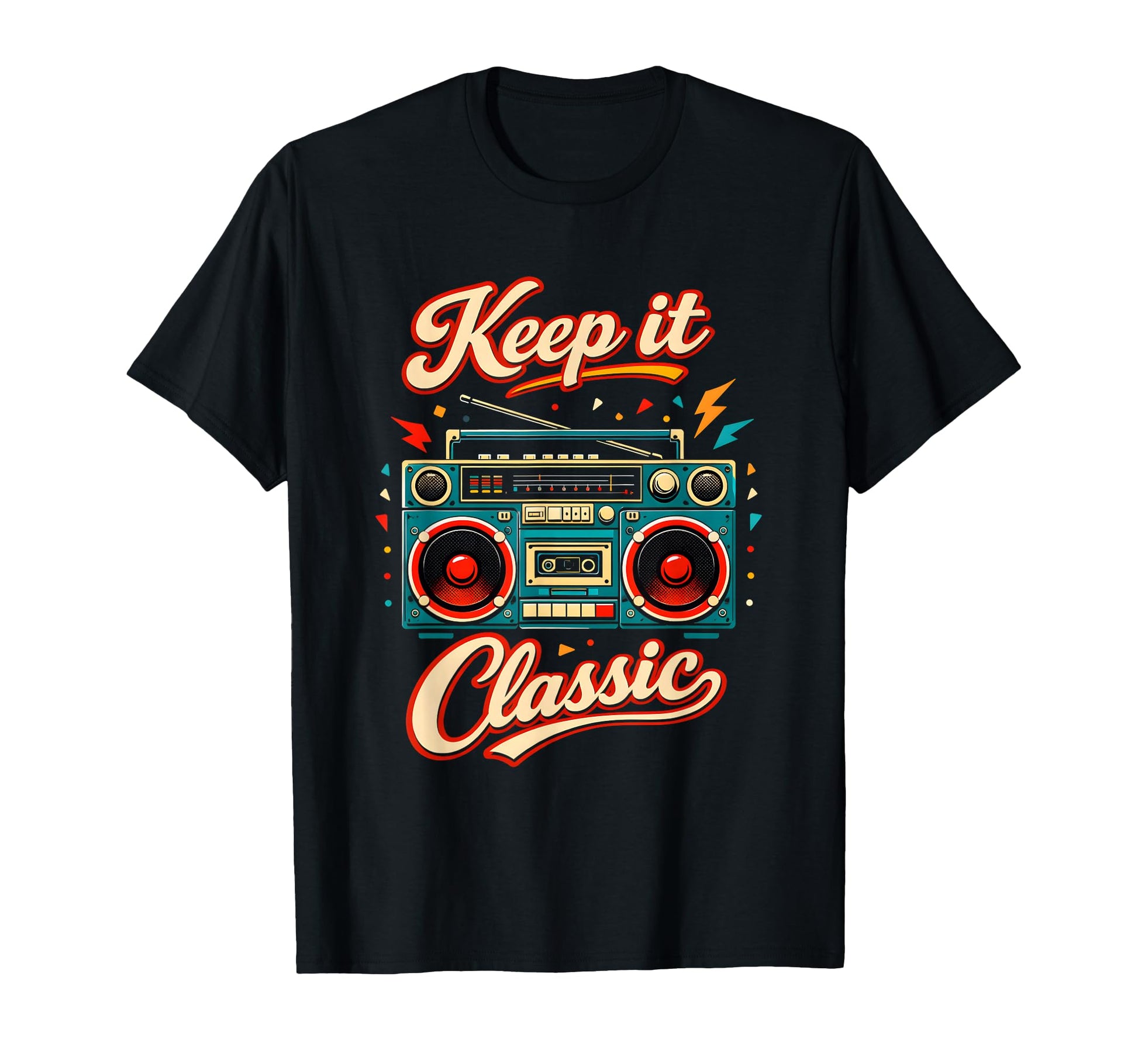 Keep It 80S Music Era Throwback Funny T-Shirt - Unique Graphic for Adults - T-Shirt, Sweatshirt, Hoodie