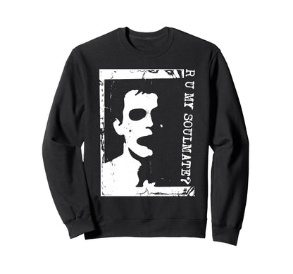 Punk Goth 90S Grunge Stencil Sweatshirt - Minimalist Print Unisex - T-Shirt, Sweatshirt, Hoodie