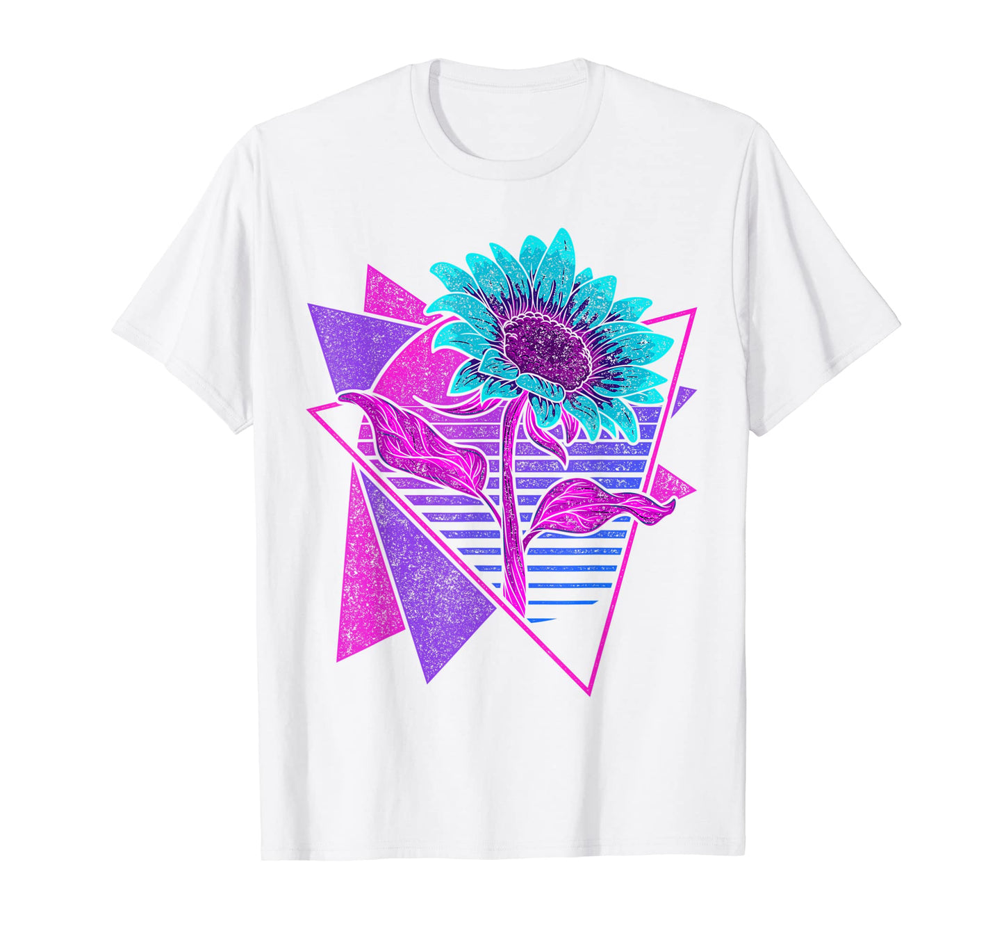 Flower Synthwave Aesthetic Art T-Shirt - Trendy Graphic for Adults - T-Shirt, Sweatshirt, Hoodie