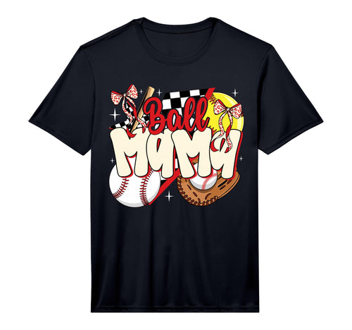 Mens Mom Both Ball Mom Half Softball T-Shirt - Unique Graphic Men Women - T-Shirt, Sweatshirt, Hoodie