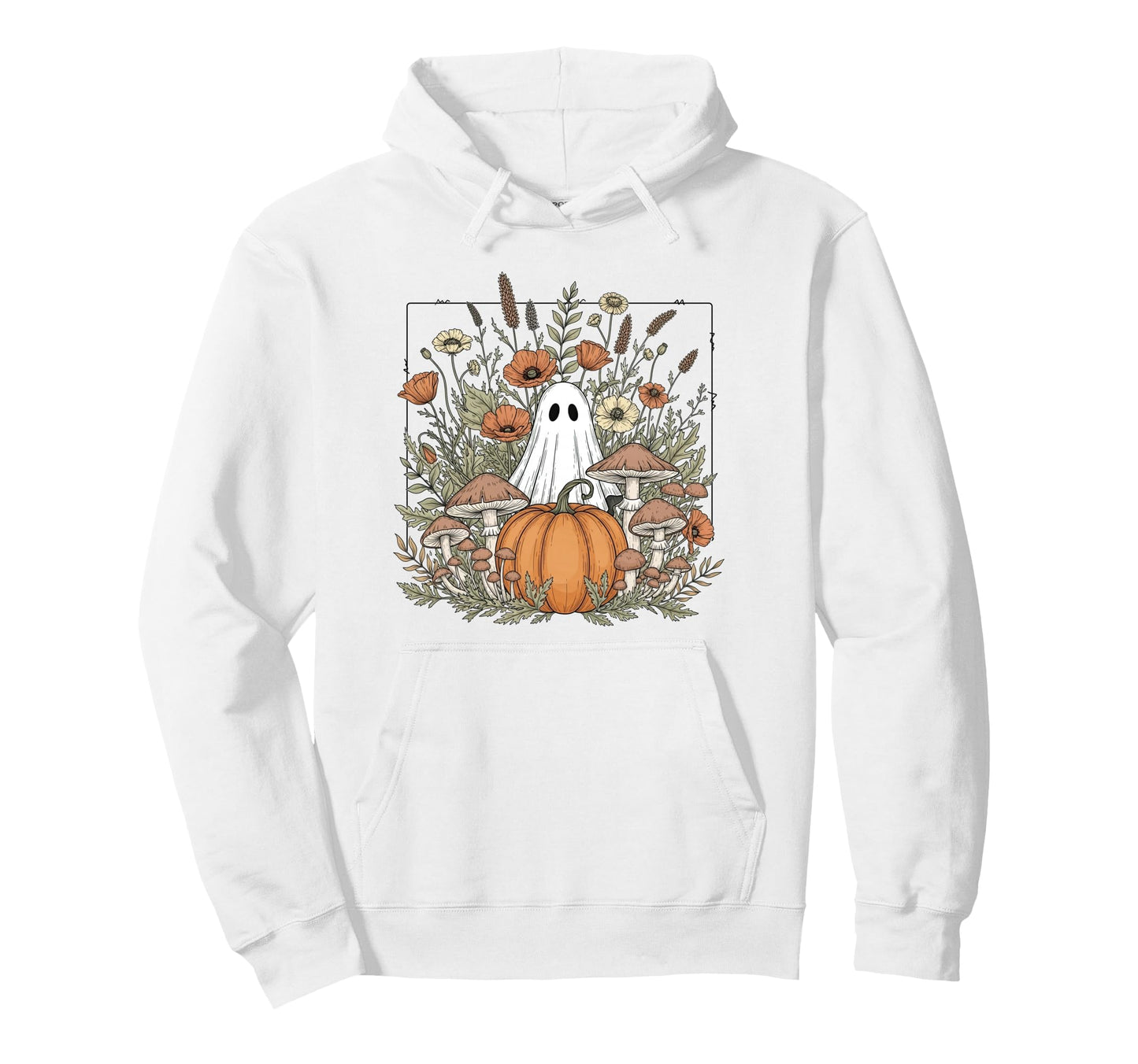 Halloween Ghost Spooky Season Boho Hoodie - Aesthetic Graphic Unisex - T-Shirt, Sweatshirt, Hoodie