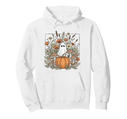 Halloween Ghost Spooky Season Boho Hoodie - Aesthetic Graphic Unisex - T-Shirt, Sweatshirt, Hoodie