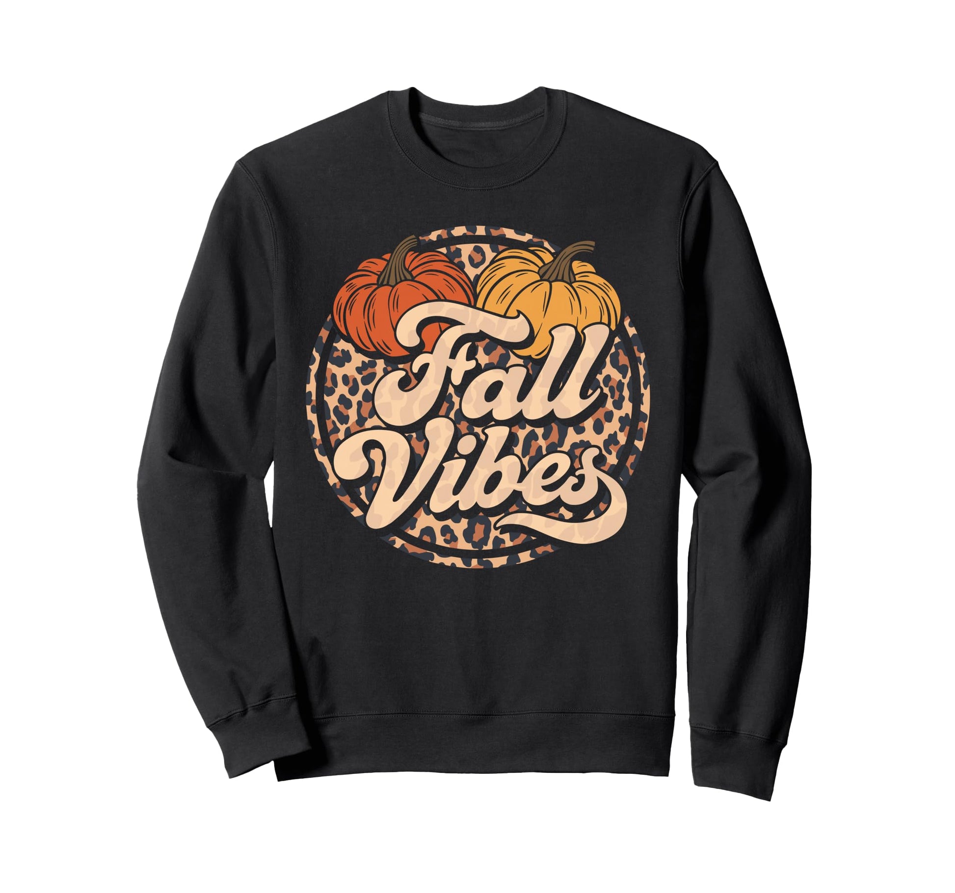Fall Vibes Rainbow Fall Season Sweatshirt - Casual Everyday Wear Unisex - T-Shirt, Sweatshirt, Hoodie