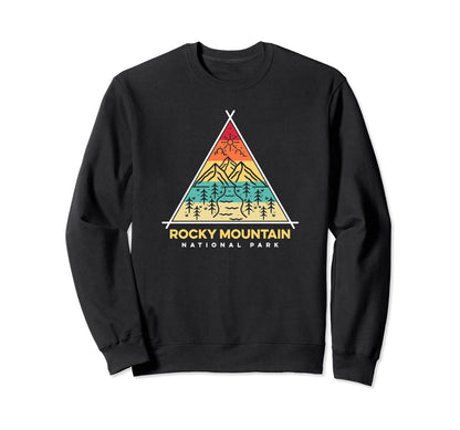 Rocky Mountain National Park Sweatshirt - Unique Graphic for Adults - T-Shirt, Sweatshirt, Hoodie