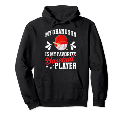 My Grandson Baseball Nanny Baseball Hoodie - Fun Novelty Design Unisex - T-Shirt, Sweatshirt, Hoodie