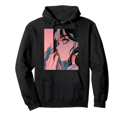 Anime Vaporwave Egirl Aesthetic Hoodie - Casual Everyday Wear Men Women - T-Shirt, Sweatshirt, Hoodie