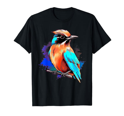 Vaporwave Aesthetic Cedar Waxwing T-Shirt - Trendy Graphic Unisex - T-Shirt, Sweatshirt, Hoodie