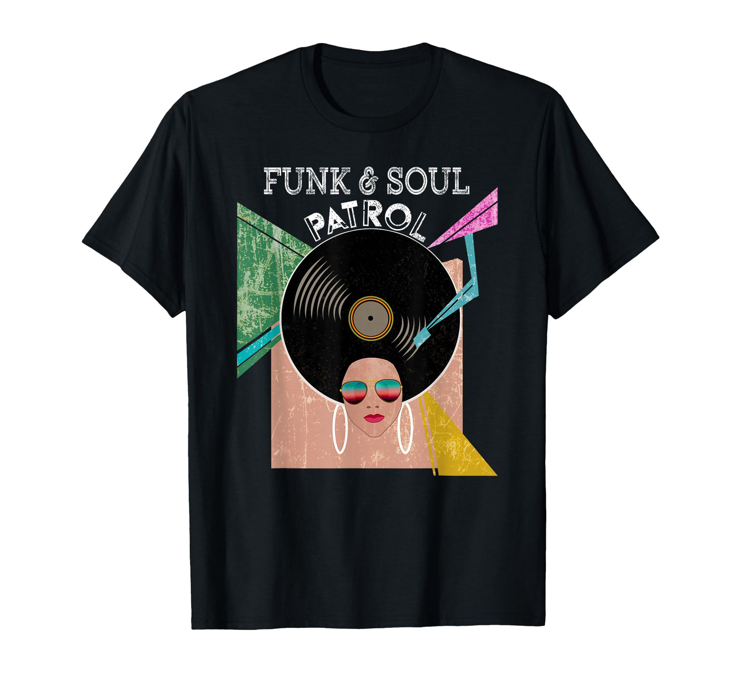 Funk Soul Patrol 70S 80S Afro Music T-Shirt - Trendy Graphic for Adults - T-Shirt, Sweatshirt, Hoodie