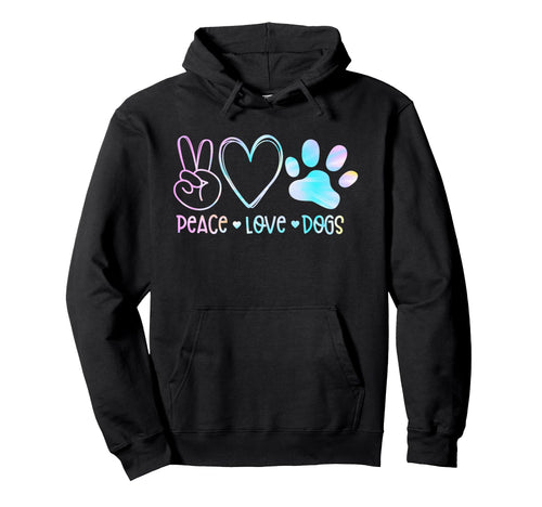 Peace Love Rescue Dog Lover Hoodie - Casual Everyday Wear for Adults - T-Shirt, Sweatshirt, Hoodie