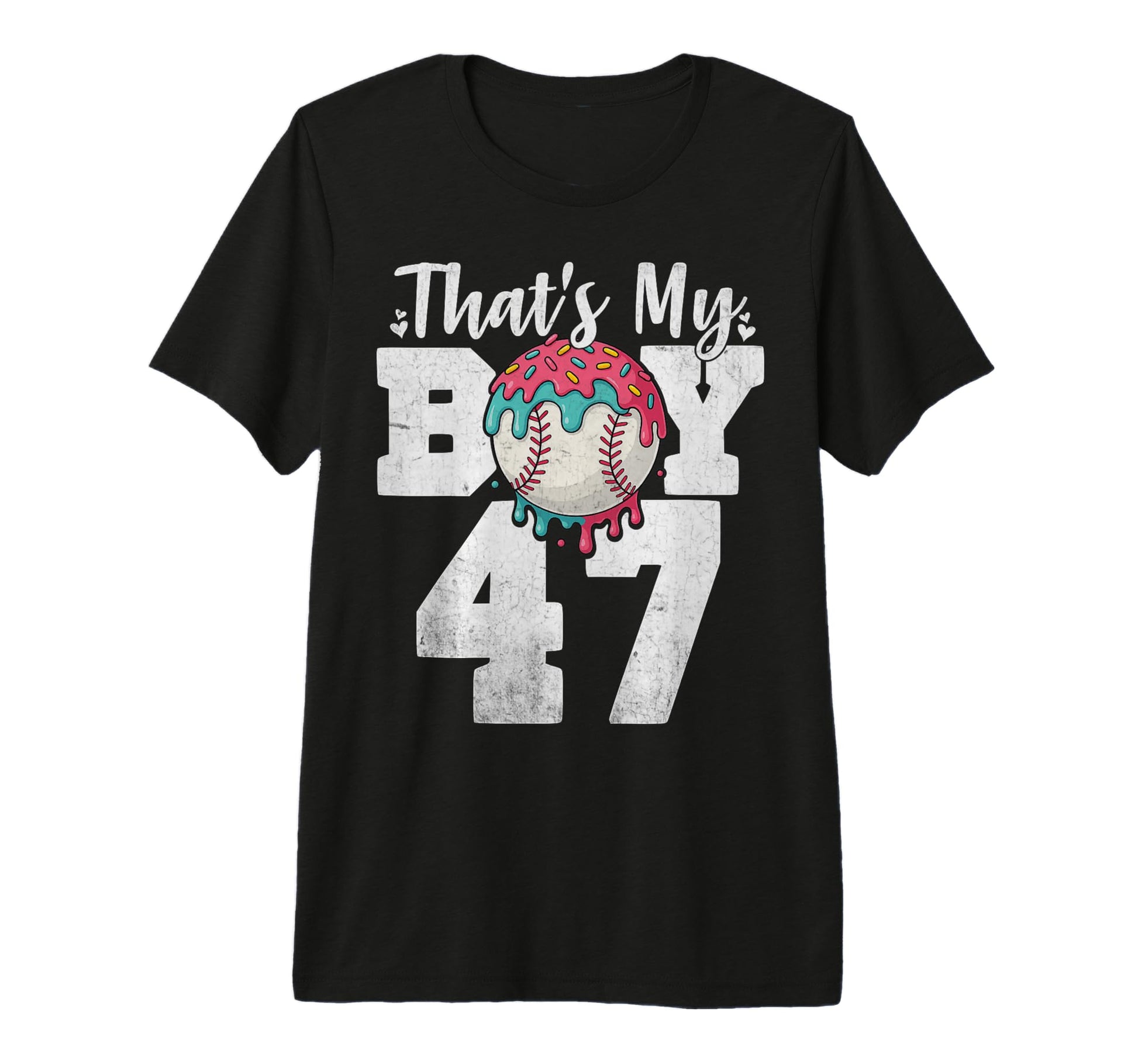 Thats My Baseball 47 Number Mom Dad T-Shirt - Minimalist Print Men Women - T-Shirt, Sweatshirt, Hoodie