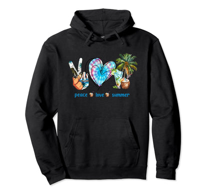 Sunshine Summer Palm Trees Beach Vibes Hoodie - Minimalist Print Men Women - T-Shirt, Sweatshirt, Hoodie