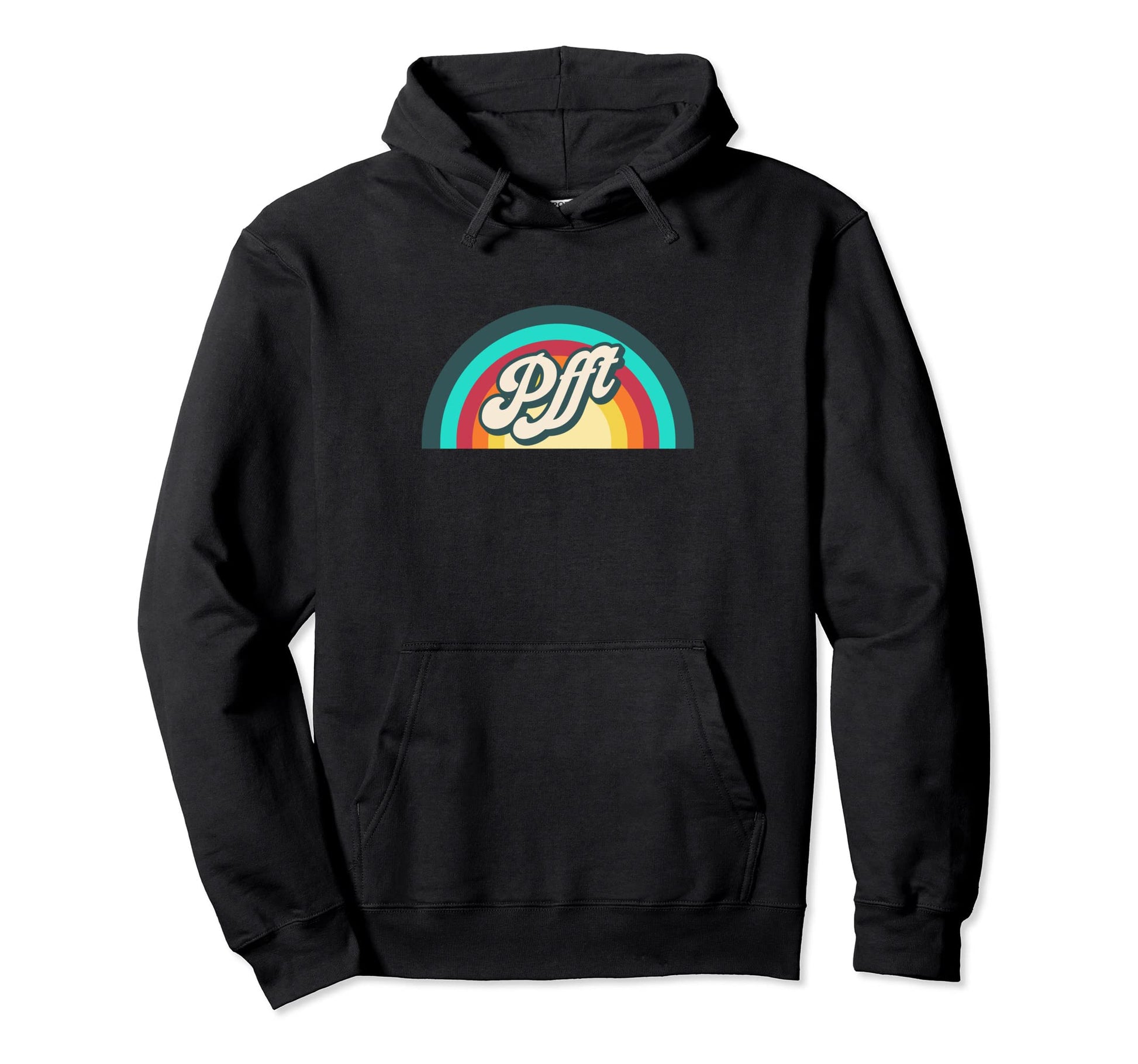 Indifference Rainbow Pfft Hoodie - Minimalist Print Unisex - T-Shirt, Sweatshirt, Hoodie