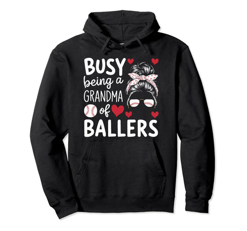 Baseball Grandma Grandmother Granny Hoodie - Unique Graphic Unisex - T-Shirt, Sweatshirt, Hoodie