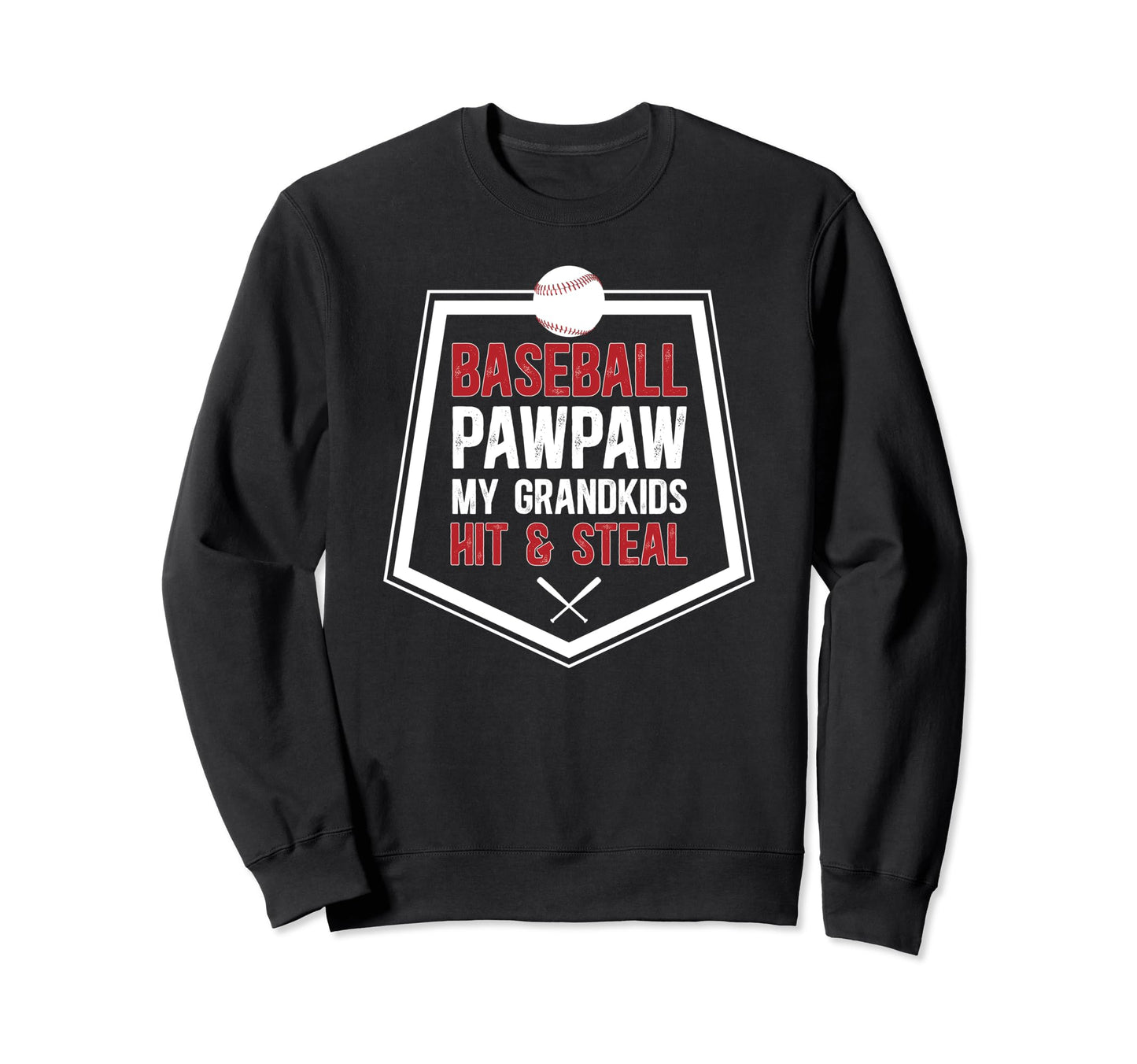 Baseball Pawpaw Funny Pawpaw Sweatshirt - Fun Novelty Design for Adults - T-Shirt, Sweatshirt, Hoodie