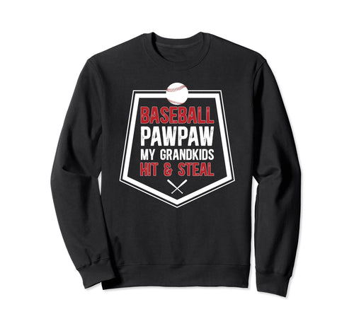 Baseball Pawpaw Funny Pawpaw Sweatshirt - Fun Novelty Design for Adults - T-Shirt, Sweatshirt, Hoodie